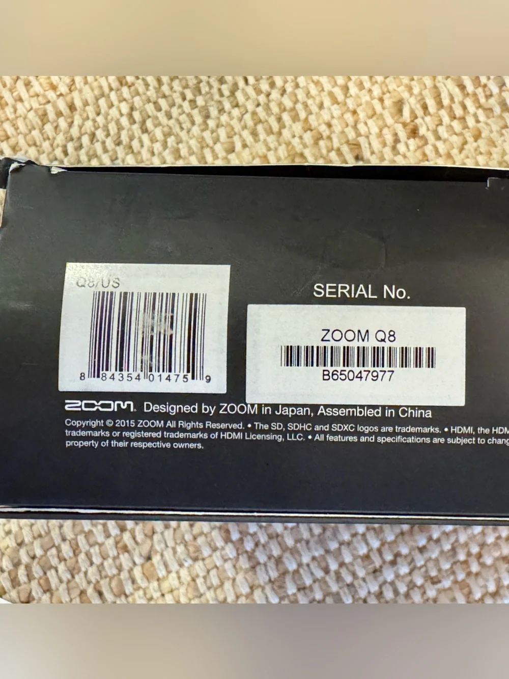 Zoom Q8 Handy Video & 4-Track Audio Recorder HD Camera Bundle w/ Box⁠- used once